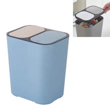 Load image into Gallery viewer, Dry And Wet Classification Press Trash Can Household Kitchen Paper Basket, Blue, White, Gray, Beige