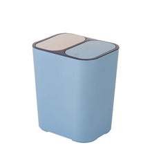 Load image into Gallery viewer, Dry And Wet Classification Press Trash Can Household Kitchen Paper Basket, Blue, White, Gray, Beige