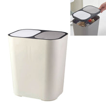 Load image into Gallery viewer, Dry And Wet Classification Press Trash Can Household Kitchen Paper Basket, Blue, White, Gray, Beige