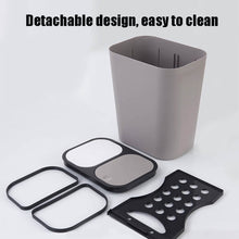 Load image into Gallery viewer, Dry And Wet Classification Press Trash Can Household Kitchen Paper Basket, Blue, White, Gray, Beige