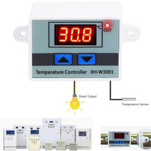 Load image into Gallery viewer, XH-W3001 Digital LED Temperature Controller Arduino Cooling Heating Switch Thermostat NTC Sensor, 12V, 24V, 220V, Probe line