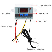 Load image into Gallery viewer, XH-W3001 Digital LED Temperature Controller Arduino Cooling Heating Switch Thermostat NTC Sensor, 12V, 24V, 220V, Probe line