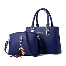 Load image into Gallery viewer, 2 in 1 Women Casual Fashion Messenger Handbags Large Capacity Bag, Red Wine, Navy Blue, Black, Pink, Khaki