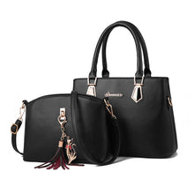 Load image into Gallery viewer, 2 in 1 Women Casual Fashion Messenger Handbags Large Capacity Bag, Red Wine, Navy Blue, Black, Pink, Khaki