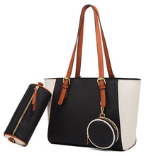 Load image into Gallery viewer, 3 in 1 Fashion Simple Lady Diagonal Large Capacity Handbag, White, Navy Blue, Black, Coffee, Brown