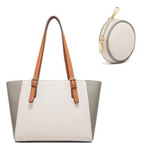 Load image into Gallery viewer, 3 in 1 Fashion Simple Lady Diagonal Large Capacity Handbag, White, Navy Blue, Black, Coffee, Brown