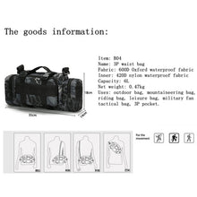 Load image into Gallery viewer, B04 Sports Outdoor Fishing Waterproof Running Waist Bag Camera Photography Multifunctional Bag
