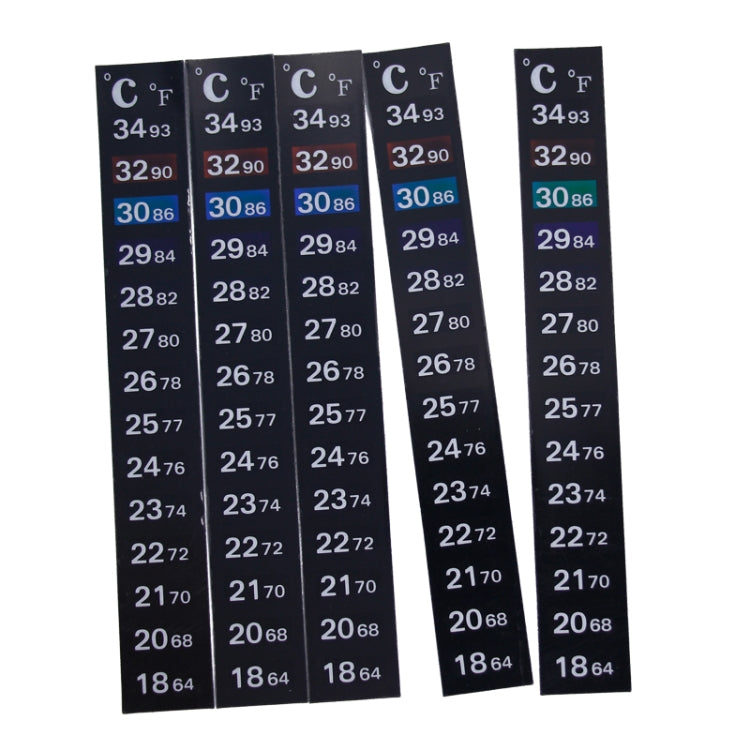 Digital Aquarium Fish Tank Fridge Thermometer Sticker Temperature Measurement Sticker, Aquarium Temperature Measurement