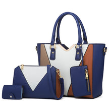 Load image into Gallery viewer, 4 in 1 Fashion All-Match Diagonal Ladies Handbags Large Capacity Bag, White, Yellow, Navy Blue, Black, Brown