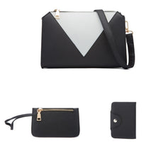 Load image into Gallery viewer, 4 in 1 Fashion All-Match Diagonal Ladies Handbags Large Capacity Bag, White, Yellow, Navy Blue, Black, Brown