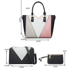 Load image into Gallery viewer, 4 in 1 Fashion All-Match Diagonal Ladies Handbags Large Capacity Bag, White, Yellow, Navy Blue, Black, Brown