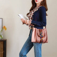 Load image into Gallery viewer, 4 in 1 All-Match Messenger Handbag Ladies Fashion Large-Capacity Bag, White, Red Wine, Green, Black, Gray, Brown, Pink