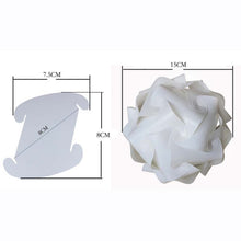 Load image into Gallery viewer, Creative Bedroom Bedside Night Light USB Round Romantic Room Decoration Lamp with Wood Base, DIY Material Kit, Finished Product