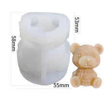 Load image into Gallery viewer, Cartoon Milk Tea Coffee Bear Ice Cube Silicone Mold Aromatherapy Candle Plaster Epoxy Mold, MC-98, MC-152, MC-153, MC-154, MC-149, MC-150, MC-143, MC-151
