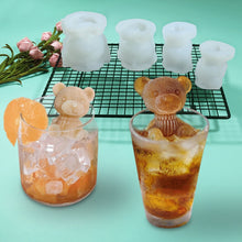 Load image into Gallery viewer, Cartoon Milk Tea Coffee Bear Ice Cube Silicone Mold Aromatherapy Candle Plaster Epoxy Mold, MC-98, MC-152, MC-153, MC-154, MC-149, MC-150, MC-143, MC-151