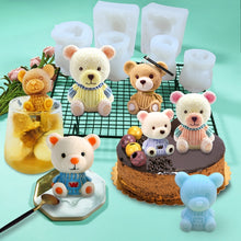 Load image into Gallery viewer, Cartoon Milk Tea Coffee Bear Ice Cube Silicone Mold Aromatherapy Candle Plaster Epoxy Mold, MC-98, MC-152, MC-153, MC-154, MC-149, MC-150, MC-143, MC-151