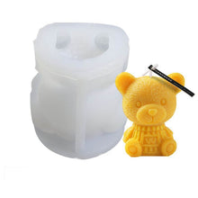 Load image into Gallery viewer, Cartoon Milk Tea Coffee Bear Ice Cube Silicone Mold Aromatherapy Candle Plaster Epoxy Mold, MC-98, MC-152, MC-153, MC-154, MC-149, MC-150, MC-143, MC-151
