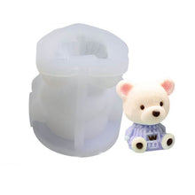 Load image into Gallery viewer, Cartoon Milk Tea Coffee Bear Ice Cube Silicone Mold Aromatherapy Candle Plaster Epoxy Mold, MC-98, MC-152, MC-153, MC-154, MC-149, MC-150, MC-143, MC-151