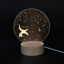 Load image into Gallery viewer, 3D Atmosphere Decorative Light Acrylic Inner Carved LED Night Light Creative Girl Table Lamp, Double Deer, Whale Girl, Deer, Cartoon Astronaut, Good Night, Flamingo, Full Moon, Tree Cat, Swan, Stars And Moon, Full Moon Swan, Moon Girl