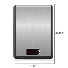 Load image into Gallery viewer, Stainless Steel Kitchen Scale Household Food Electronic Scale, 5kg/1g, 10kg/1g