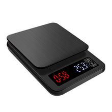 Load image into Gallery viewer, Household Hand-Pushed Coffee Scale USB-Powered Smart Kitchen Scale With Timing, 3kg/0.1g, 5kg/0.1g, 10kg/1g
