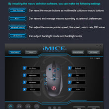 Load image into Gallery viewer, iMICE T91 8 Keys 7200DPI USB Wired Luminous Gaming Mouse, Cable Length: 1.8m
