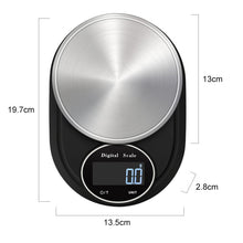 Load image into Gallery viewer, Home Kitchen Electronic Scale High Precision Stainless Steel Jewelry Scale, Hemming 5kg/1g, No Edging 5kg/1g, Hemming 3kg/0.1g, No Edging 3kg/0.1g, Hemming 5kg/0.1g, No Edging 5kg/0.1g