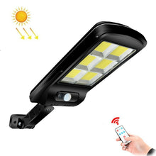 Load image into Gallery viewer, 10W Solar Power Human Body Induction + Light Control Street Light Multi-Function Remote Control Outdoor Lighting, 6COB with RC