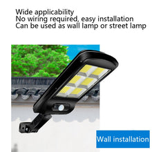 Load image into Gallery viewer, 10W Solar Power Human Body Induction + Light Control Street Light Multi-Function Remote Control Outdoor Lighting, 6COB with RC