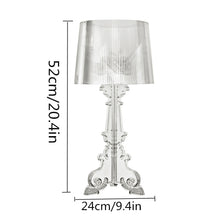 Load image into Gallery viewer, LED Bedlamp Bedroom Living Room Acryl Desk Lamp Bedside Lamp Shade Table Light Night, Black, Transparent