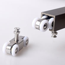 Load image into Gallery viewer, Stainless Steel Sliding Door Hanging Wheel Silent Smooth And Wear-Resistant Sliding Door Pulley Nylon Hanging Rail, 4 Wheels, 8 Wheels