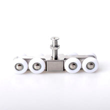 Load image into Gallery viewer, Stainless Steel Sliding Door Hanging Wheel Silent Smooth And Wear-Resistant Sliding Door Pulley Nylon Hanging Rail, 4 Wheels, 8 Wheels