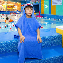 Load image into Gallery viewer, Cotton Cloak Home Bathroom Lengthen Children Wearable Bath Towel 70 cm, Pink Unicorn DP19S-4, Green Crocodile DP19S-5, Blue Shark DP19S-6