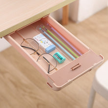 Load image into Gallery viewer, Under The Desk Drawer Type Storage Box Office Desktop Hidden Storage Box Student Stationery Box