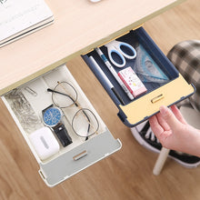 Load image into Gallery viewer, Under The Desk Drawer Type Storage Box Office Desktop Hidden Storage Box Student Stationery Box