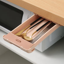 Load image into Gallery viewer, Under The Desk Drawer Type Storage Box Office Desktop Hidden Storage Box Student Stationery Box