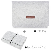 Load image into Gallery viewer, Portable Air Permeable Felt Sleeve Bag for MacBook Laptop, with Power Storage Bag, 12 inch, 13 inch, 15 inch, 11 inch