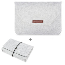Load image into Gallery viewer, Portable Air Permeable Felt Sleeve Bag for MacBook Laptop, with Power Storage Bag, 12 inch, 13 inch, 15 inch, 11 inch