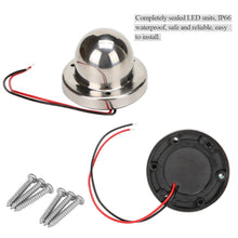 Load image into Gallery viewer, 1 Pair Stainless Steel LED Navigation Light Red Green Sailing Signal Light for Marine Boat Yacht Warning Light, DC 12V, 1 Pair 12V