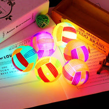 Load image into Gallery viewer, 10 PCS Luminous Volleyball Bouncy Ball Massage Ball Whistle Thorn Ball, Random Color Delivery, Diameter 6.5cm, Diameter 7.5cm