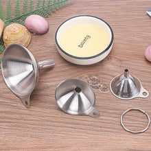 Load image into Gallery viewer, 3 in 1 Stainless Steel Funnel Mini Funnel Oil Leaking Wine Leaking Integrated Liquid Dispenser Set, Oil Leaking