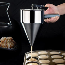 Load image into Gallery viewer, Octopus Balls Tool Fish Ball Funnel Tapered Funnel With Shelf Chocolate Sauce Drain, Octopus Balls Drain
