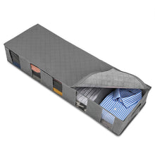 Load image into Gallery viewer, Non-Woven Bed Storage Box Foldable Quilt Clothes Dust-Proof &amp; Moisture-Proof Storage Bag, 97x33x15cm