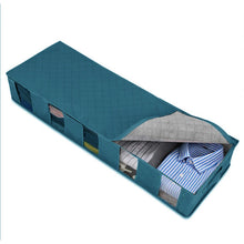 Load image into Gallery viewer, Non-Woven Bed Storage Box Foldable Quilt Clothes Dust-Proof &amp; Moisture-Proof Storage Bag, 97x33x15cm