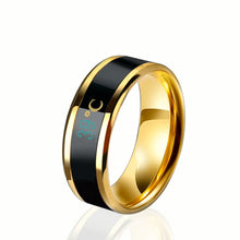 Load image into Gallery viewer, Smart Temperature Ring Stainless Steel Personalized Temperature Display Couple Ring, 6, 7, 8, 9, 10, 11, 12, 13
