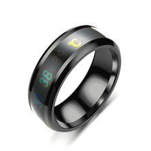 Load image into Gallery viewer, Smart Temperature Ring Stainless Steel Personalized Temperature Display Couple Ring, 6, 7, 8, 9, 10, 11, 12, 13