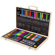 Load image into Gallery viewer, Painting Wooden Box Colorful Pen Set Art School Supplies For Children, 180 in 1