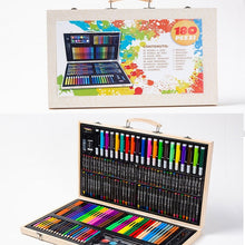 Load image into Gallery viewer, Painting Wooden Box Colorful Pen Set Art School Supplies For Children, 180 in 1