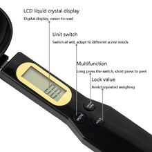 Load image into Gallery viewer, ABS Electronic Measuring Spoon Spoon Weighing Measuring Tool, Specification: 500g/0.1g, 500g/0.1g ABS White, 500g/0.1g ABS Black, 500g/0.1g White Large Spoon, 500g/0.1g Black Large Spoon
