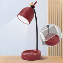 Load image into Gallery viewer, GIVELONG Forest Bird LED Touch Usb Table Lamp With Mobile Phone Holder Bedroom Bedside Night Light, GL361-1 Red, GL361-2 Yellow, GL361-3 Blue, GL361-4 Green, GL362-1 Pink, GL362-2 Yellow, GL362-3 Blue, GL362-4 Green, GL363-1 Red, GL363-2 Yellow        ...